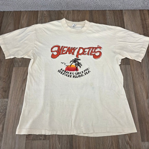 Belton Other - Vintage Sneaky Pete's Treasure Island Florida T Shirt Belton Single Stitch Large